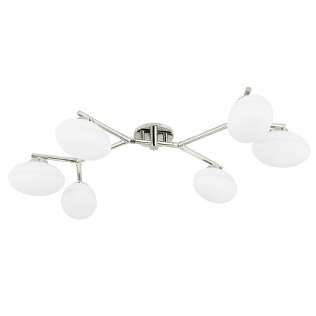 HUDSON VALLEY 6 Light semi Flush 5541-PN